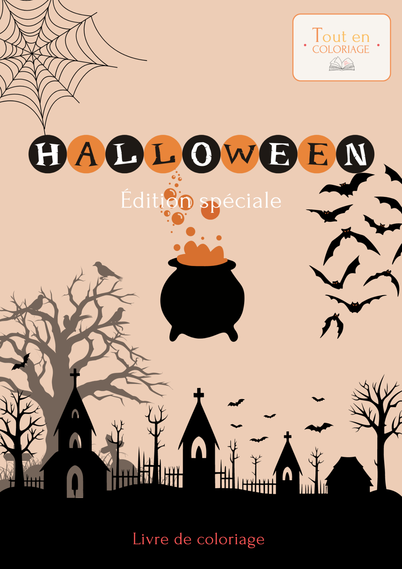 Livre de coloriage spécial consacré à la fête d'Halloween