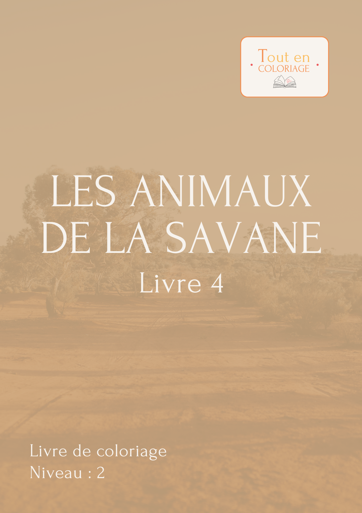 Livre de coloriages à imprimer sur les animaux de la savane.